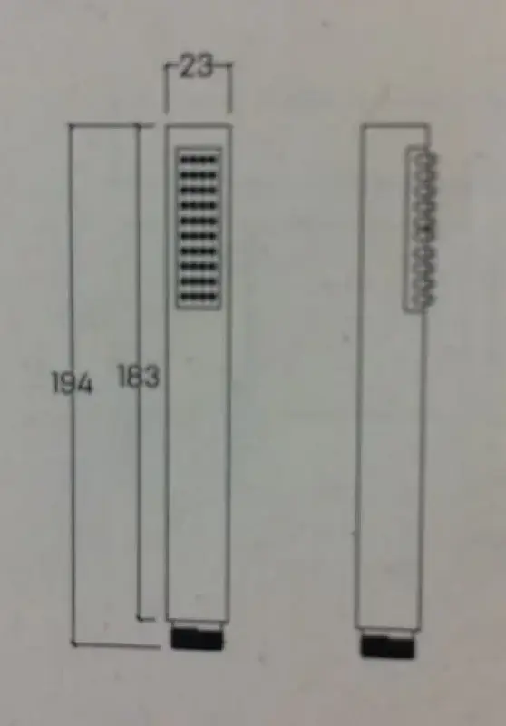 Waterevolution handdouche gebrosteld  gun metal T1620GME