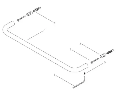 Waterevolution flow handdoekhouder 60cm Koper A112CPE