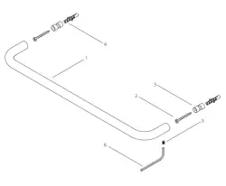 Waterevolution flow handdoekhouder 60cm Messing A112LE