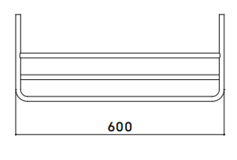 Waterevolution flow handdoekhouder messing A118LE