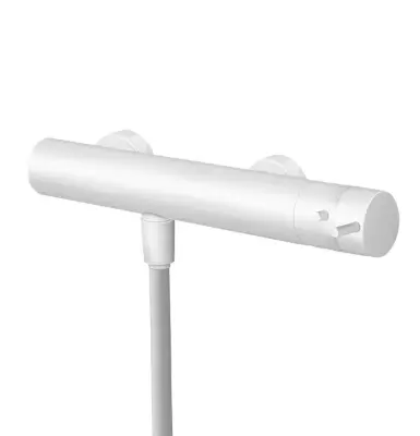 Waterevolution Flow douchethermostaat met douchegarnituur wit T140TNBR