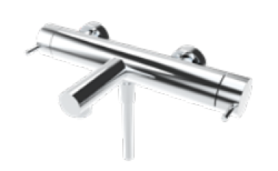 Waterevolution Flow twee-weg douchemengkraan met handdouche wit T130NBR