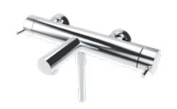 Waterevolution Flow twee-weg douchemengkraan met handdouche PVD Koper T130NCPE