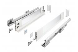 GTV AXIS PRO drawer H=84, L=400, soft-close, side with glass, white