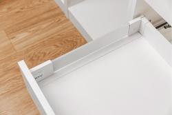 GTV AXIS PRO drawer H=84, L=400, soft-close, side with glass, white