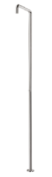 Waterevolution Flow douchezuil met mengknop gun metal T146GME