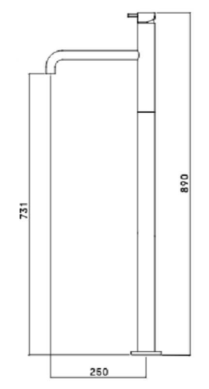Waterevolution Flow vrijstaande badkraan RVS T134IE