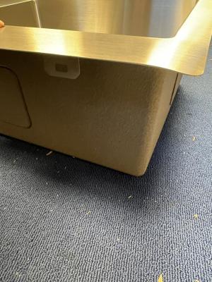 OUTLET SCHADE BAK Ausmann Oder Blue grote rvs spoelbak 100x51cm vlakbouw en opbouw met afdruipgedeelte 1208969928 OUTLET