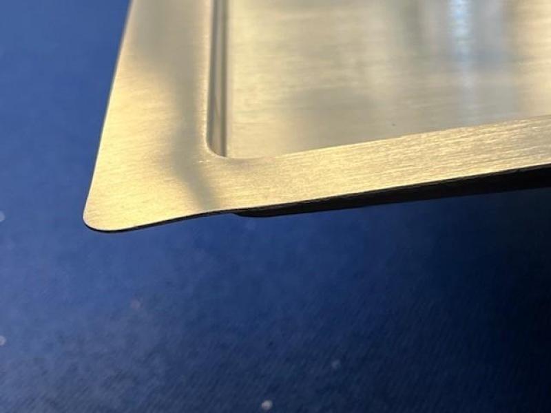 OUTLET Schade bak!! Ausmann Oder Blue rvs spoelbak 78x50cm vlakbouw en opbouw met afdruipgedeelte 1208970000