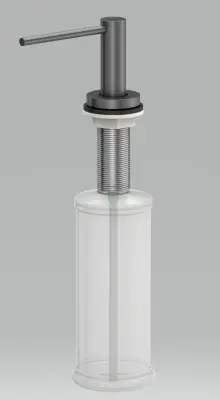 OUTLET KRASJE OP Quadri Swindon Luxe Inbouw Zeepdispenser gun metal van boven navulbaar 1208971513