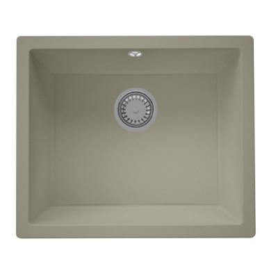 GraniteMy Universal granieten taupe spoelbak 50x40 cm onderbouw  met rvs plug  1208971790