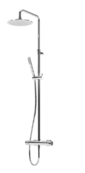 Aquatrimo Sunrise gouden douchecombinatie met regendouche PVD goud met regendouche 25cm