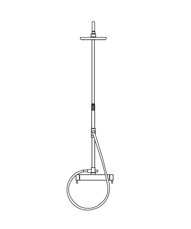 MURO TUA douchecombinatie met regendouche chroom M1.B11.CR