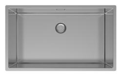 OUTLET Beschadigd Pure.Sink Exclusivo grote RVS spoelbak 70x40 cm 10mm radius onderbouw, vlakinbouw en opbouw 1208972436