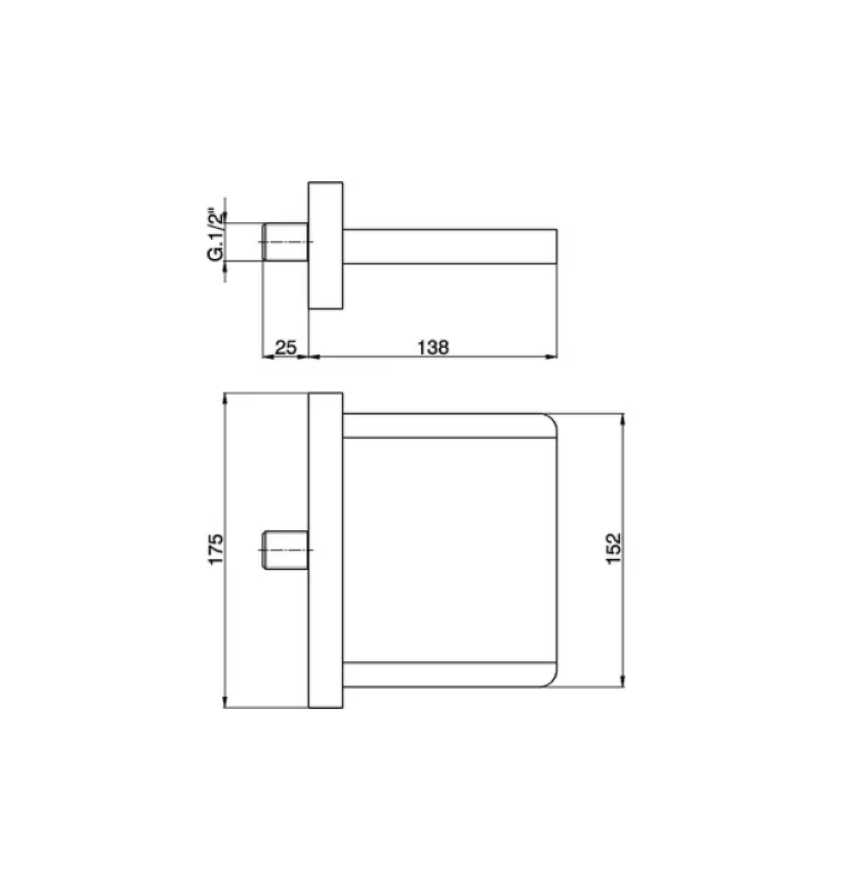 Cisal waterval Kraanuitloop muuropbouw chroom ZA00219021
