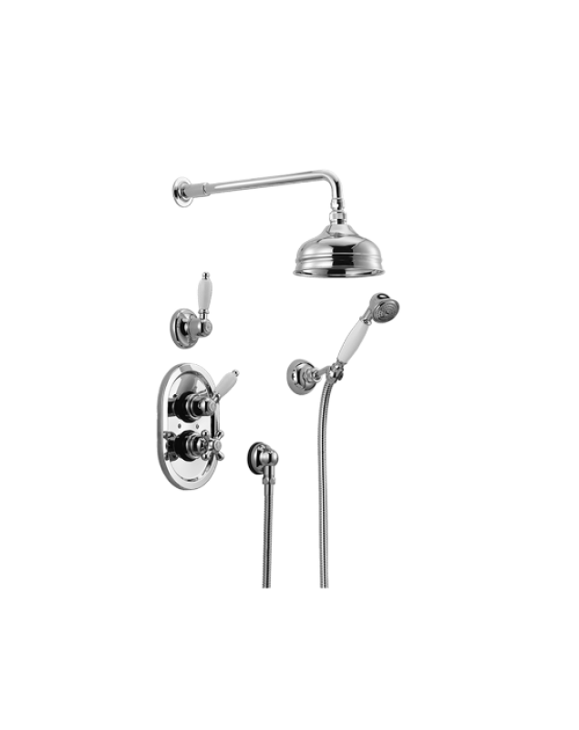 Huber Croisette Inbouw Thermostatische Doucheset Chroom 	913.CS01H.CR