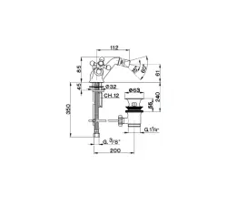 Cisal Arcana Ceramic Bidetmengkraan Chroom AC00055021
