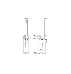Cisal Cherie handdouche Chroom CE00303021