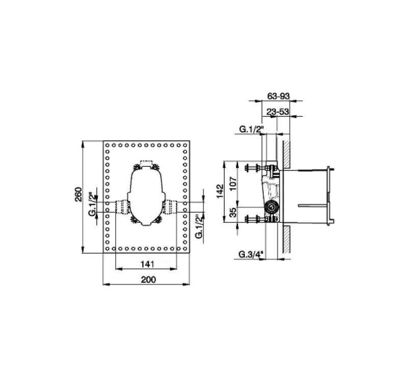 Cisal inbouwdeel mengkraan met omsteller ZA00421304