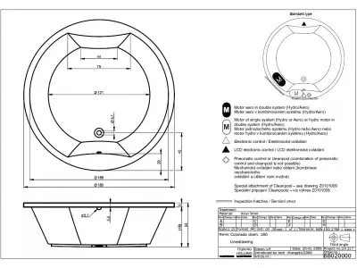 Riho Colorado bad 180x180 wit BB02005