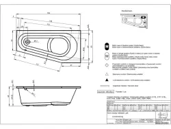 Riho Delta bad links 160x80 wit BB83005