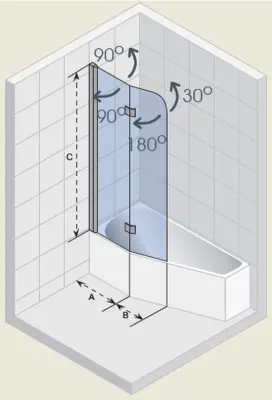RIHO Nautic N500 Badwand 90x150 GGT0220891800