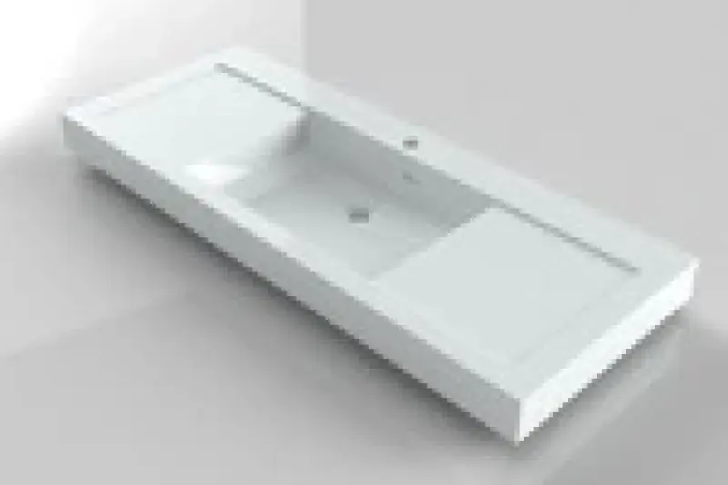 RIHO Andora wastafel 120x48 1 kraangat wit 1541274000