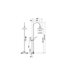 Cisal Arcana Ceramic Thermostatisch Douchekolom Chroom AC00408021
